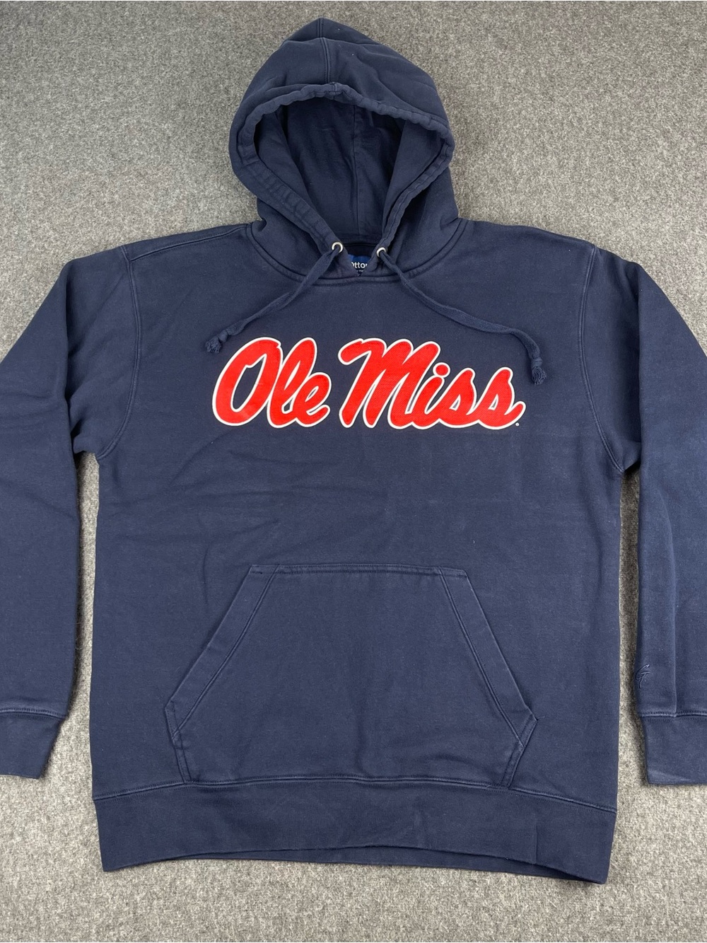 Ole Miss Gear Large Mens Hoodie Navy Blue Heavyweight